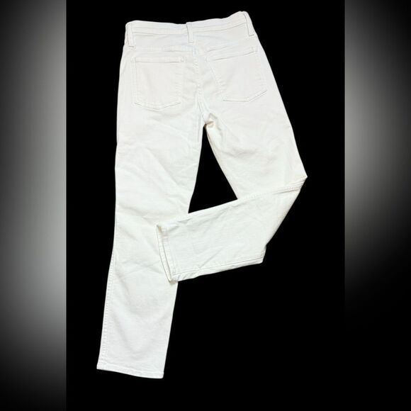 J. Crew White Button Fly Vintage Straight Jeans - Picture 2 of 7